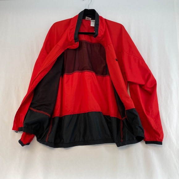 Vintage 90’s Nike White Tag Lightweight Jacket Red and Black Men’s Size Large - Picture 16 of 16